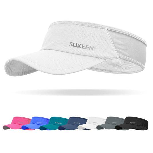 Sukeen Cooling Athletic Visor - Lightweight, Stretchy, Packable