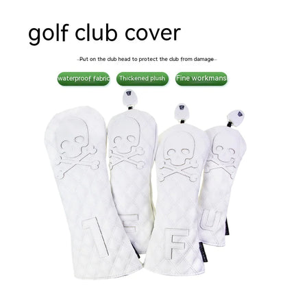 Black PU Leather Golf Headcovers