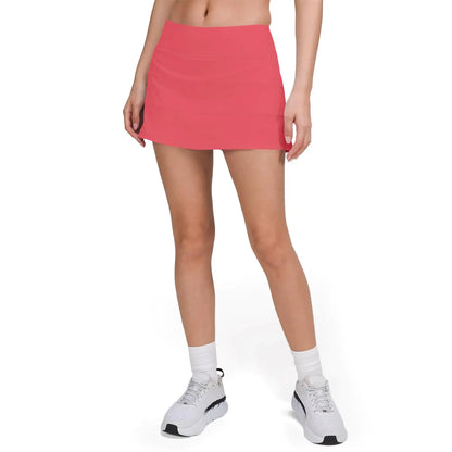 MCEDAR Active Pleated Tennis and Golf Skirt with Pocket for Women - Pale Raspberry XX-Small