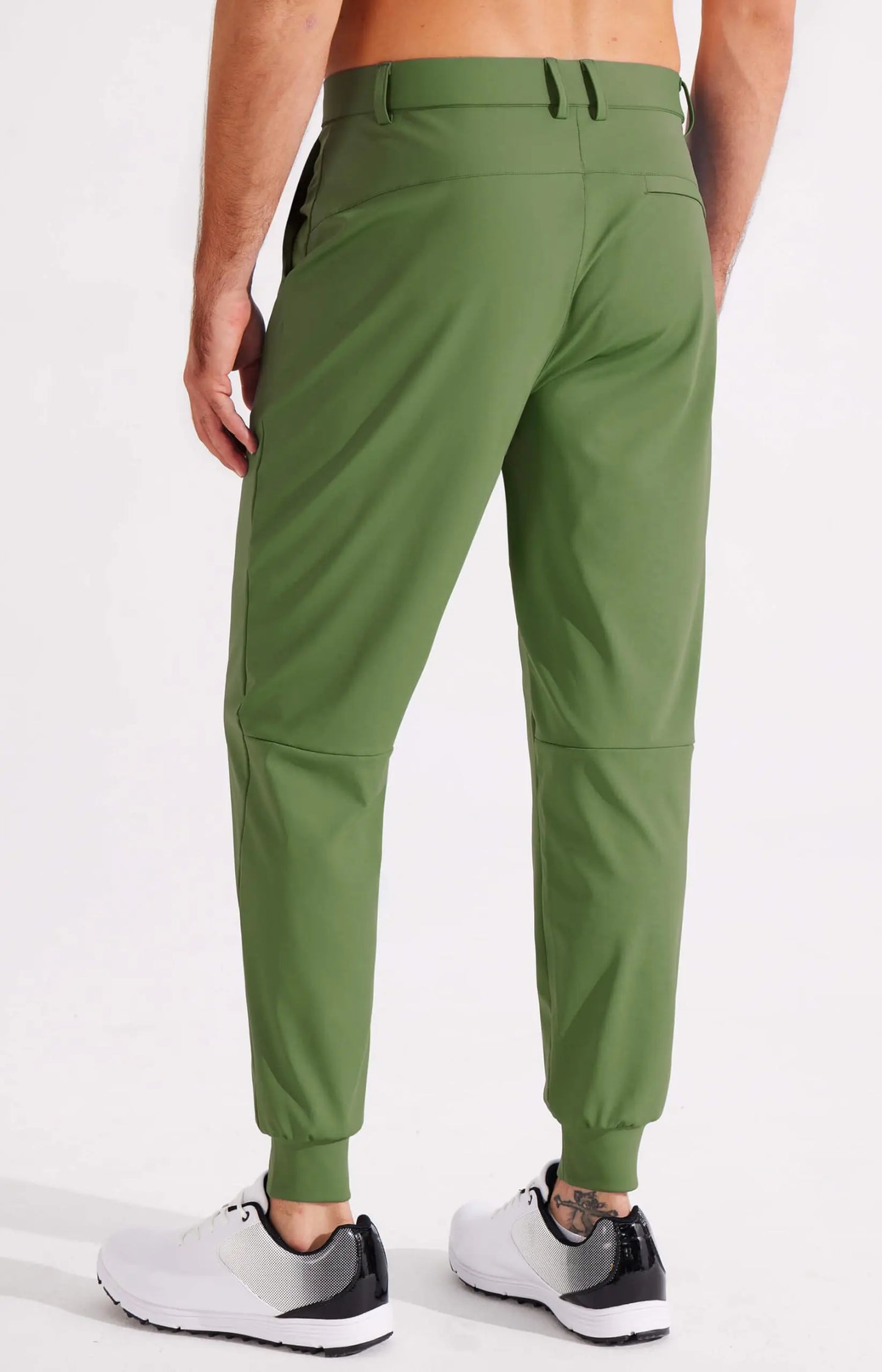 Libin Men's Stretch Slim Golf Joggers - Olive