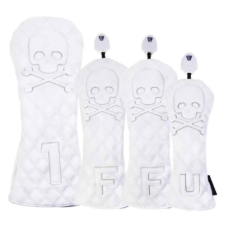 Black PU Leather Golf Headcovers