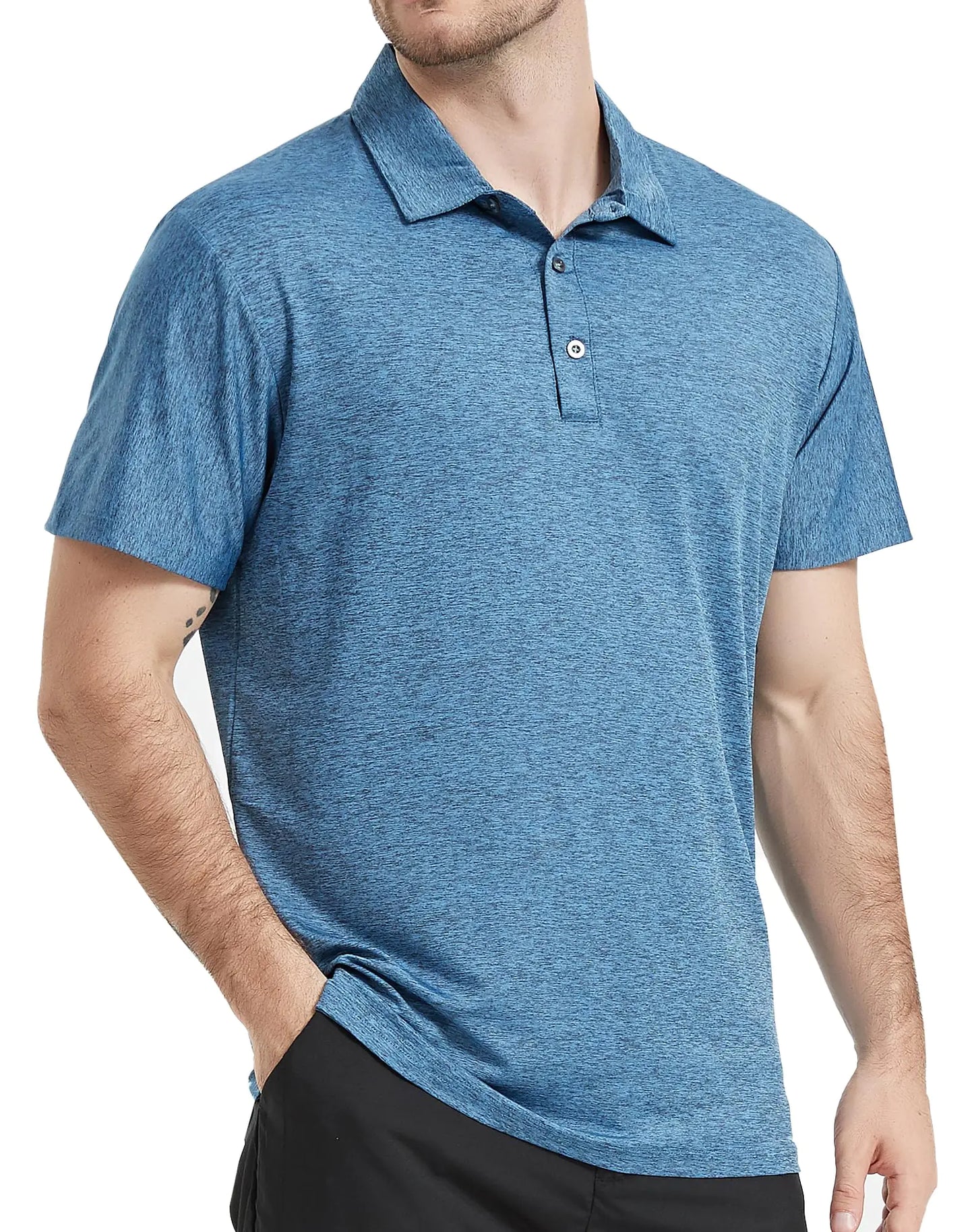 Mens Quick Dry Golf Polo 5-Pack