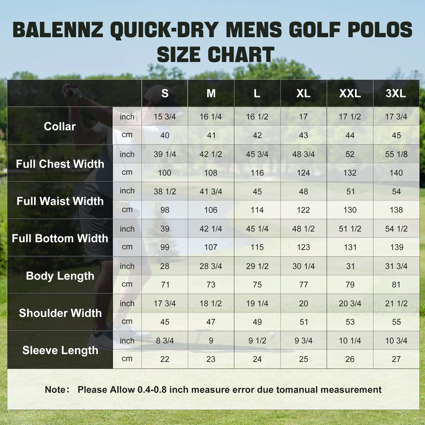 BAL-DRY Men's 4-Pack Golf Polos in Moisture-Wicking Fabric