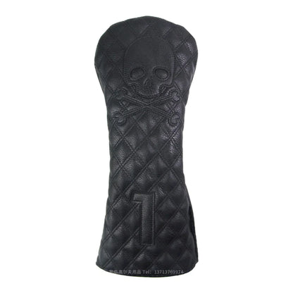 Black PU Leather Golf Headcovers